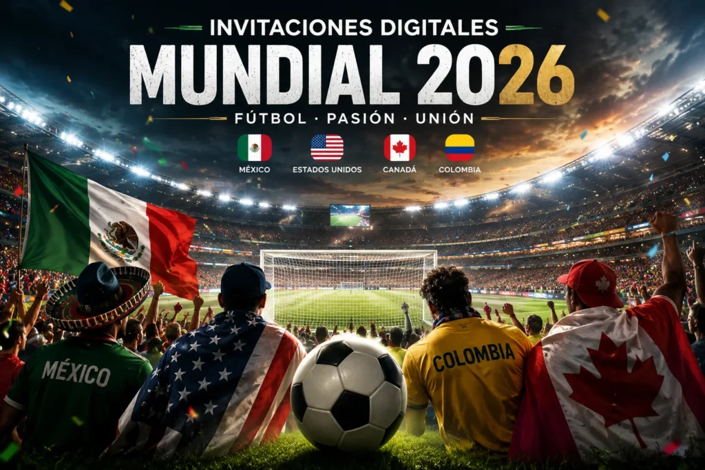 Invitaciones digitales para eventos de fútbol y reuniones futboleras